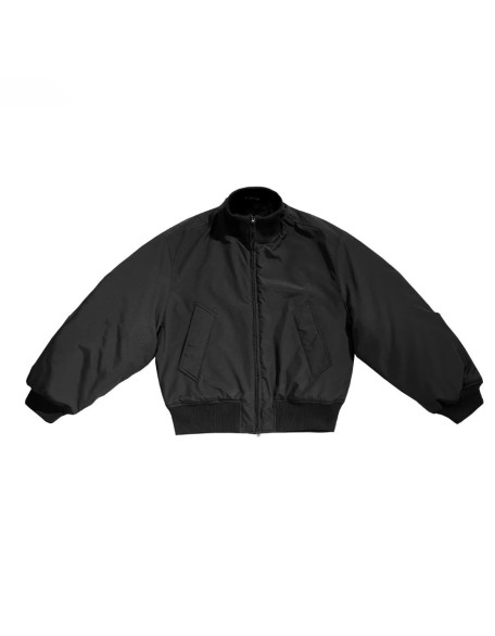 Windproof Oversized Solid-Color Flight Jacket