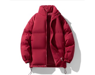 Oversized Padded Stand-Collar Puffer Jacket for Teen Boys – Trendy Style