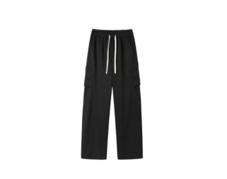 Loose Straight-Leg Wide-Leg Versatile Casual Floor-Length Cargo Pants